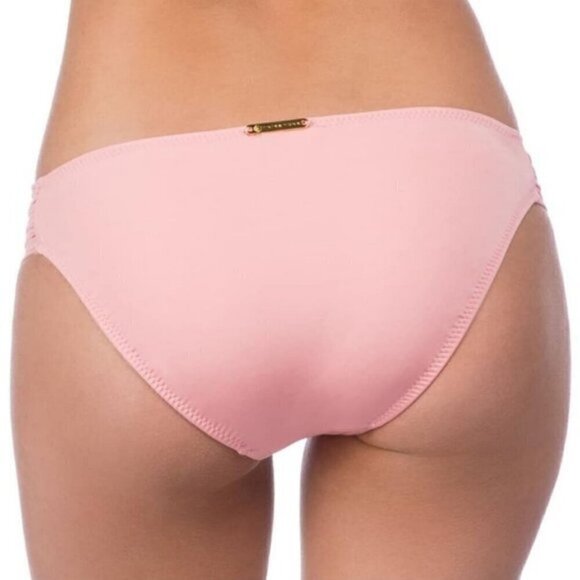 Trina Turk Shirred Tab Side Bikini bottoms Size 14 NEW - Picture 2 of 2